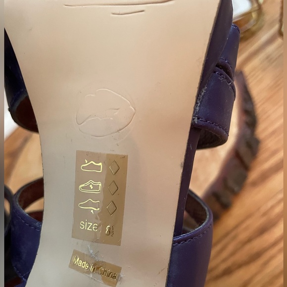 Purple Strappy Heels - Picture 6 of 6